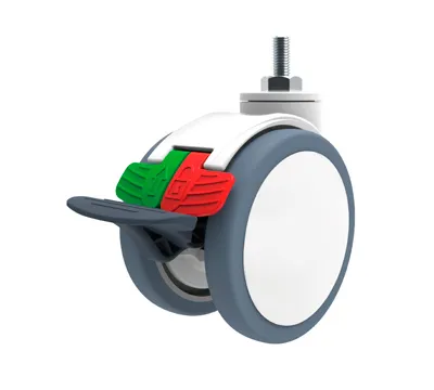 RDSD Series 125 mm Twin-Wheel Caster (Three Pedals)