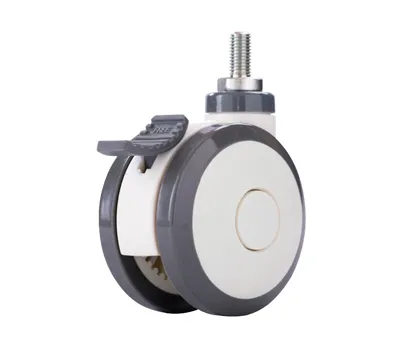 T2 Series 100 mm Twin-Wheel Caster (Full Braking)