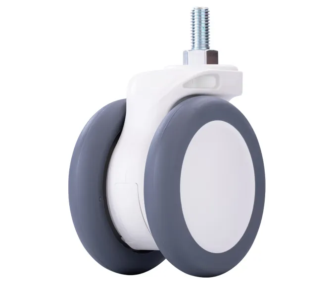 m series 100 mm twin wheel caster