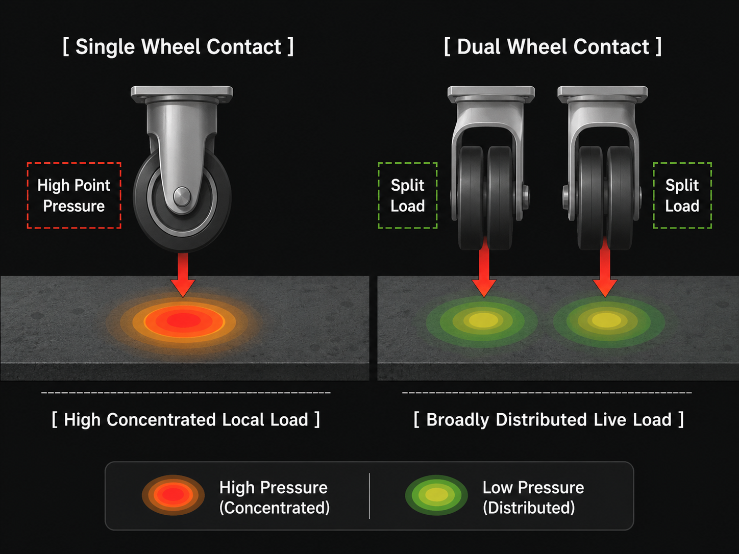 The Engineering Advantages of Casters Dual Wheel Layouts