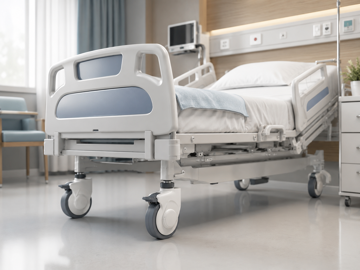 Hospital Bed Wheels for Patient